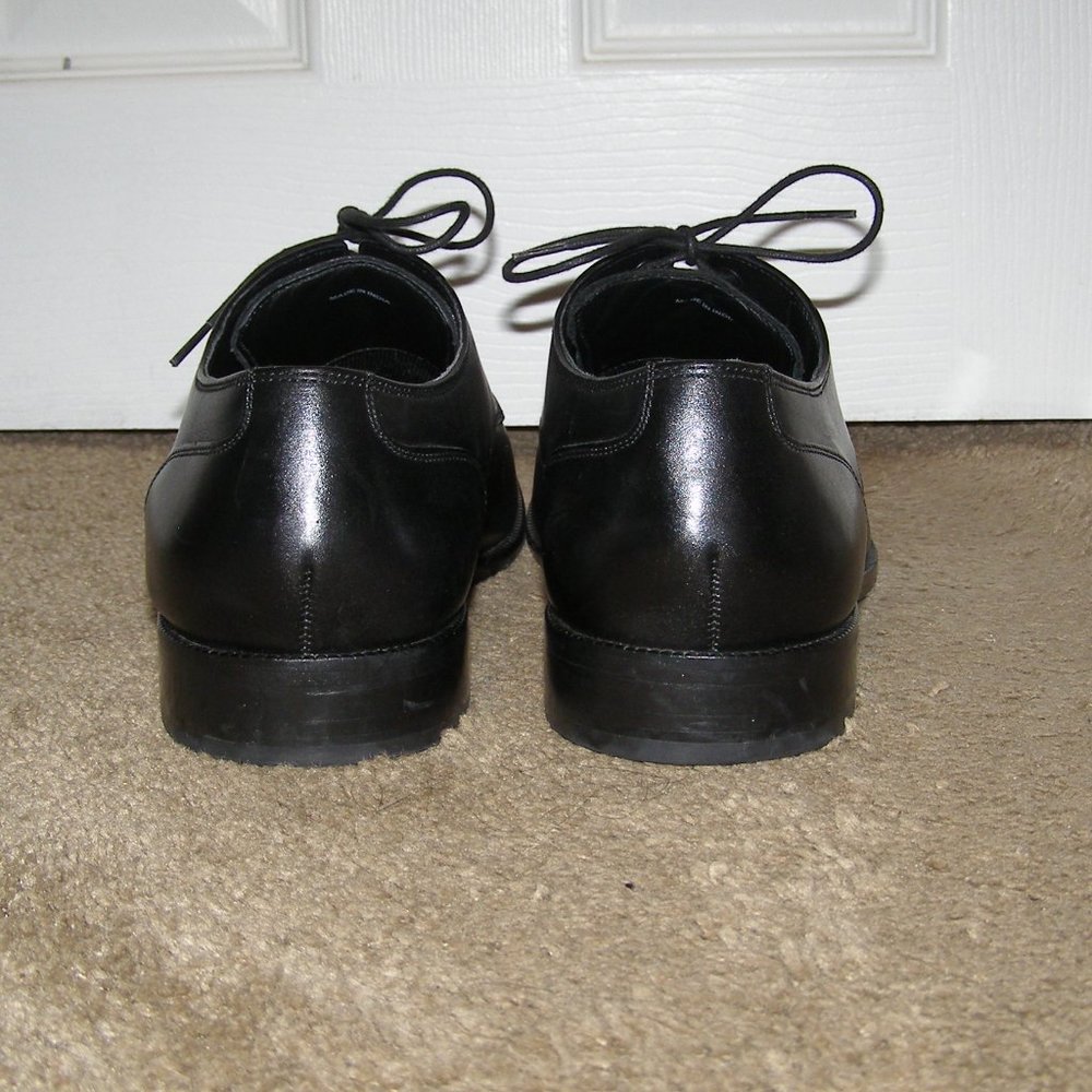 👞 MENS sz 13 Cole Haan Black Leather Cap toe Dress Shoes - Picture 6 of 10